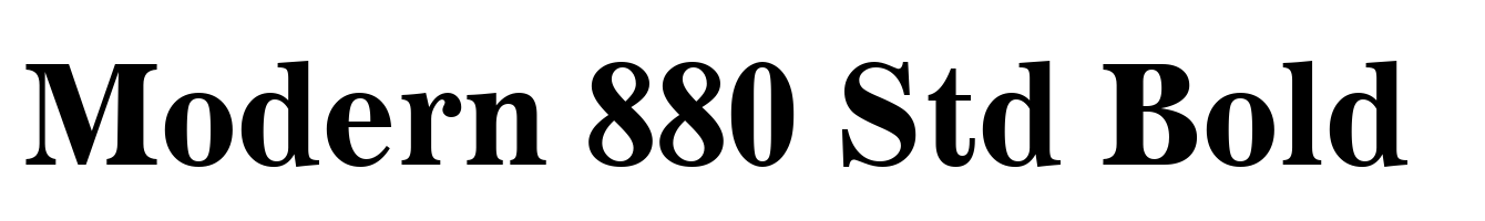 Modern 880 Std Bold